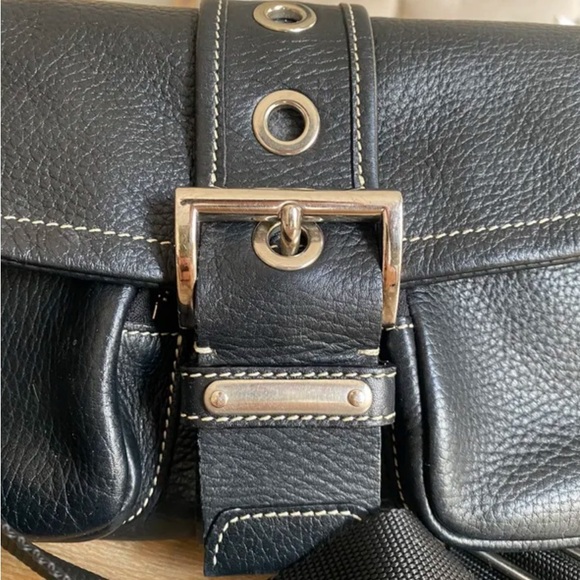 Prada Black Leather Shoulder Bag with Adjustable Strap - Picture 11 of 15